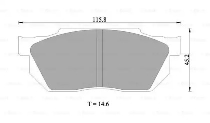 Дисковой тормозной механизм BOSCH для HONDA ACCORD II Hatchback (AC, AD) 1.8 EX (AD)