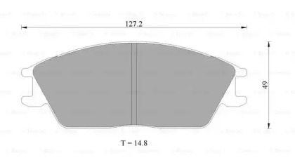 Тормозные колодки BOSCH для HONDA PRELUDE III (BA) 2.0 i EX 16V (BA2)