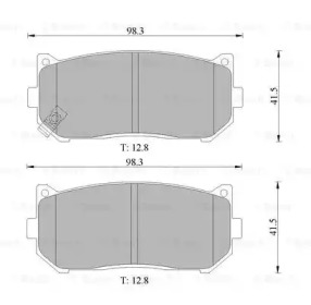 Дисковой тормозной механизм BOSCH для KIA SHUMA (FB) 1.8 i 16V