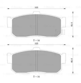 Дисковой тормозной механизм BOSCH для NISSAN ALMERA I (N15) 2.0 D