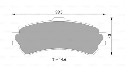 Дисковой тормозной механизм BOSCH для NISSAN ALMERA I (N15) 2.0 D