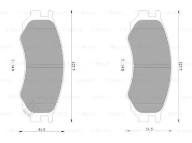 Дисковой тормозной механизм BOSCH для NISSAN ALMERA I Hatchback (N15) 2.0 GTi