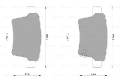 Дисковой тормозной механизм BOSCH для JAGUAR X-TYPE Estate (X400) 2.0 D