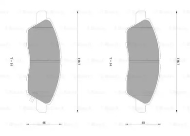Дисковой тормозной механизм BOSCH для NISSAN TIIDA Хэтчбек (C11) 1.8