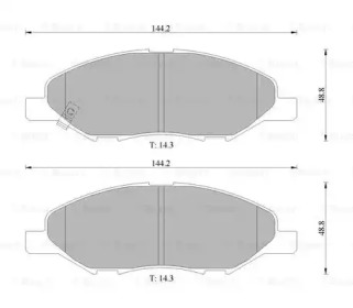 Дисковой тормозной механизм BOSCH для NISSAN TIIDA Хэтчбек (C11) 1.8