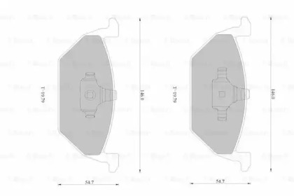 Дисковой тормозной механизм BOSCH для VW POLO (6R, 6C) 1.8 GTI