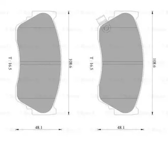 Тормозные колодки BOSCH для NISSAN SUNNY III Liftback (N14) 1.6 i