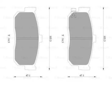 Дисковой тормозной механизм BOSCH для NISSAN ALMERA I (N15) 2.0 D