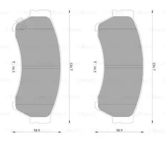 Тормозные колодки BOSCH для MAZDA 6 универсал (GH) 2.2 D