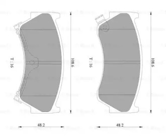 Дисковой тормозной механизм BOSCH для NISSAN ALMERA I (N15) 2.0 D