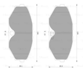 Тормозные колодки BOSCH для NISSAN CEDRIC (Y33) 3.0