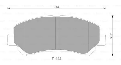 Дисковой тормозной механизм BOSCH для NISSAN ALMERA Classic (B10) 1.6 16V