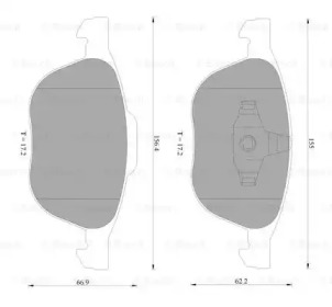 Запчасти для ТО BOSCH для VOLVO C30 1.6 D2