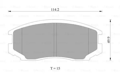 Тормозные колодки BOSCH для MITSUBISHI LANCER V (CB_A, CD_A, CE_A) 1.3 (CB1A)