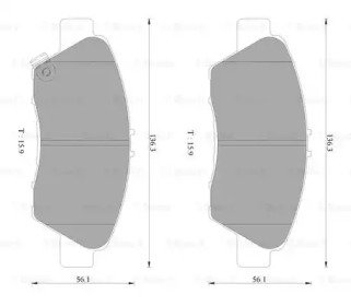 Дисковой тормозной механизм BOSCH для HONDA CR-Z (ZF) 1.5 Hybrid