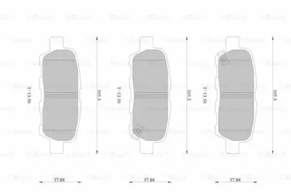 Дисковой тормозной механизм BOSCH для NISSAN LEAF (ZE0) Electric