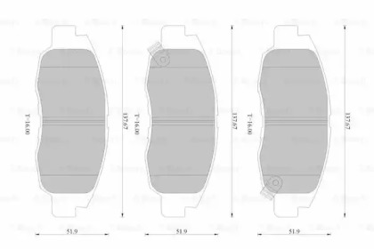 Тормозные колодки BOSCH для HONDA CIVIC VIII седан (FD, FA) 1.8 (FD1, FD7)