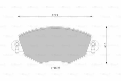 Дисковой тормозной механизм BOSCH для JAGUAR X-TYPE Estate (X400) 2.0 D