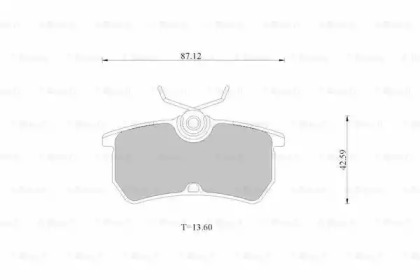 Тормозные колодки BOSCH для FORD FOCUS седан (DFW) 1.8 16V