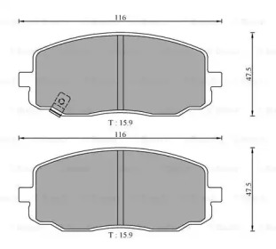 Запчасти для ТО BOSCH для KIA PICANTO (BA) 1.1 CRDi