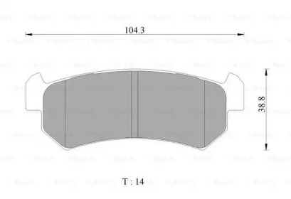 Тормозные колодки BOSCH для CHEVROLET NUBIRA седан 2.0 D