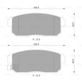 Тормозные колодки BOSCH для NISSAN PRIMERA Hatchback (P12) 1.8