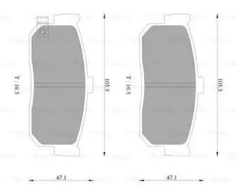 Дисковой тормозной механизм BOSCH для NISSAN ALMERA I (N15) 2.0 D