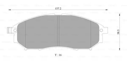 Дисковой тормозной механизм BOSCH для NISSAN 350 Z купе (Z33) 3.5