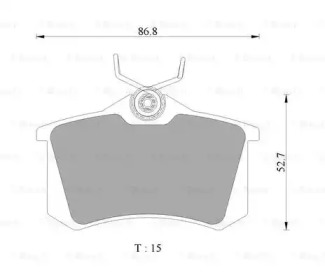 Дисковой тормозной механизм BOSCH для NISSAN TIIDA Хэтчбек (C11) 1.8