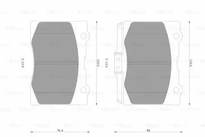 Дисковой тормозной механизм BOSCH для HONDA LEGEND IV (KB_) 3.5 V6 4WD (KB1)