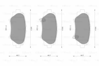 Тормозные колодки BOSCH для MAZDA 3 (BM) 2.2 D