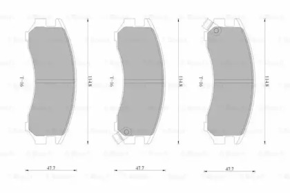 Дисковой тормозной механизм BOSCH для NISSAN SUNNY II Traveller (B12) 1.6 i 12V