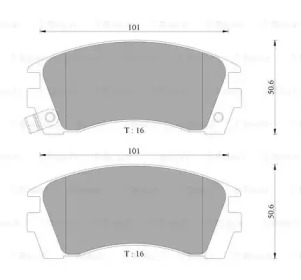 Дисковой тормозной механизм BOSCH для NISSAN SUNNY III Traveller (Y10) 2.0 D