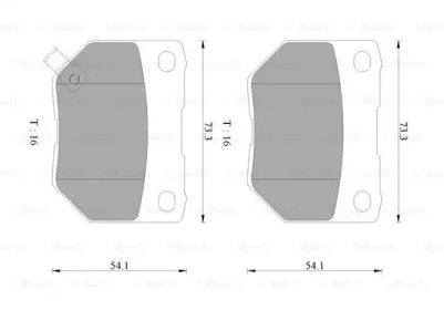 Дисковой тормозной механизм BOSCH для SUBARU IMPREZA седан (GD) 2.0 WRX STi AWD (GDB)