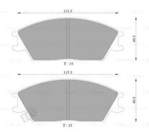 Дисковой тормозной механизм BOSCH для HONDA ACCORD II Hatchback (AC, AD) 1.8 EX (AD)