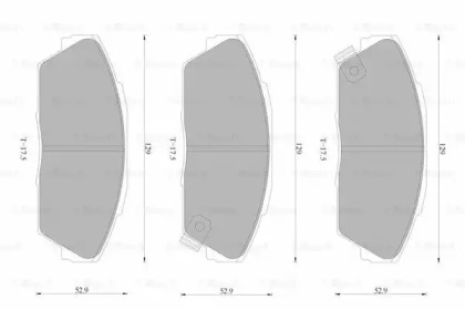 Тормозные колодки BOSCH для HONDA LEGEND I купе (KA_) 2.7 i 24V (KA3)