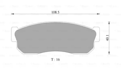 Дисковой тормозной механизм BOSCH для NISSAN SUNNY II Traveller (B12) 1.6 i 12V