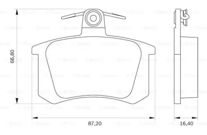Дисковой тормозной механизм BOSCH для ALFA ROMEO 164 (164_) 3.0 24V QV (164.H1)
