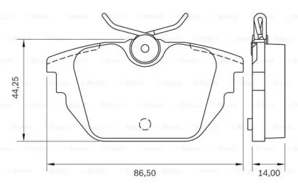 Дисковой тормозной механизм BOSCH для ALFA ROMEO 146 (930_) 2.0 16V Quadrifoglio (930.B5)