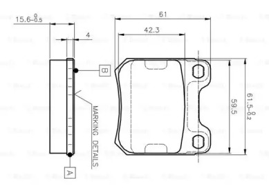 Дисковой тормозной механизм BOSCH для SAAB 900 II Кабриолет 2.5 -24 V6