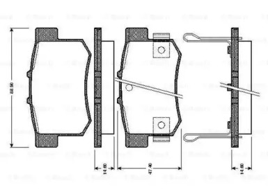 Дисковой тормозной механизм BOSCH для SUZUKI SX4 (EY, GY) 1.6 VVT 4x4 (RW 416)