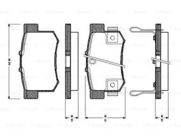 Запчасти для ТО BOSCH для HONDA ACCORD V купе (CD) 2.2 i ES (CD7)