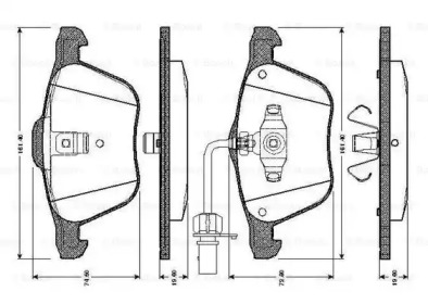 Запчасти для ТО BOSCH для VW TRANSPORTER IV c бортовой платформой/ходовая часть (70XD) 2.5 TDI Syncro