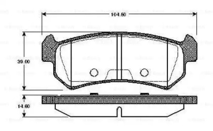 Тормозные колодки BOSCH для CHEVROLET NUBIRA седан 2.0 D
