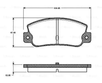 Дисковой тормозной механизм BOSCH для ALFA ROMEO 164 (164_) 3.0 24V QV (164.H1)