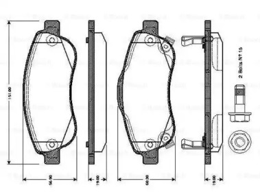 Запчасти для ТО BOSCH для HONDA CR-V IV (RM_) 2.0 AWD (RE5)