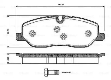 Запчасти для ТО BOSCH для LAND ROVER DISCOVERY III (L319) 4.4 4x4