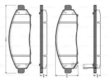 Дисковой тормозной механизм BOSCH для NISSAN LEAF (ZE0) Electric