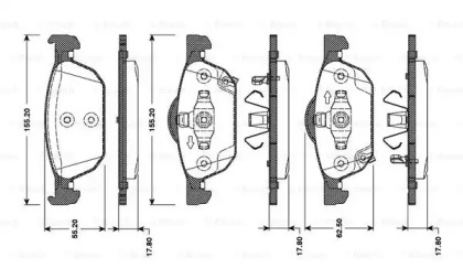 Запчасти для ТО BOSCH для HONDA CIVIC IX (FK) 1.4 i-VTEC (FK1)