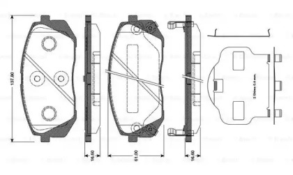 Дополнительные работы BOSCH для KIA SPORTAGE (QL) 1.6 GDI